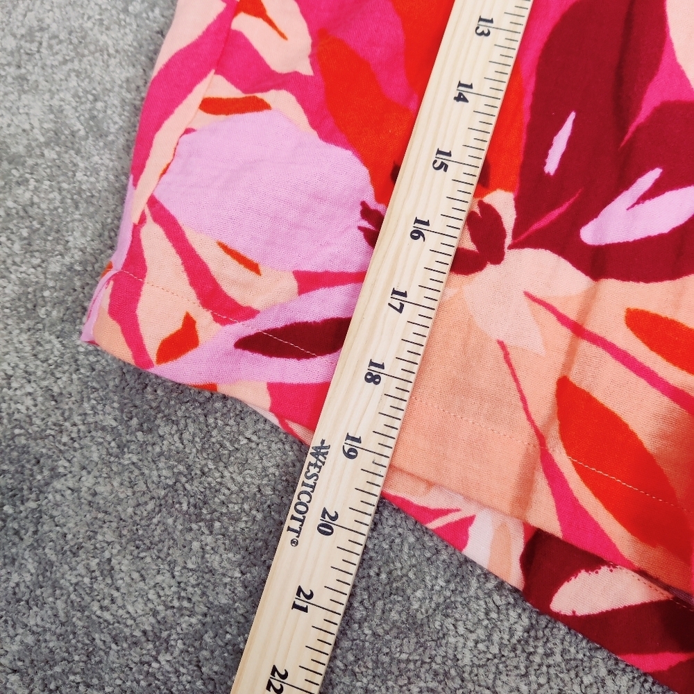 Ella Rafaela Women's 100% Cotton Floral Pull On Shorts NEW Size 2X Retro - Picture 16 of 16